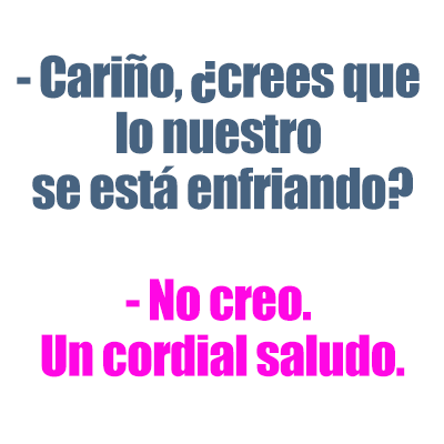 Cartelito chistoso sobre las relaciones de pareja
