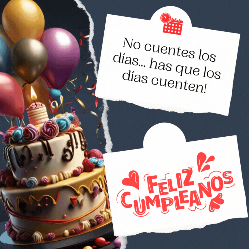 Diseño moderno con mensaje sabio de feliz cumpleaños