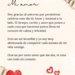 Carta de amor y amistad para enviar a tu pareja