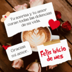 Hermosa imagen para dedicar a tu pareja el último día dle mes
