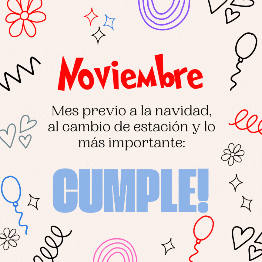 Imagen divertida para anunciar el inicio de mes y de paso tu cumple