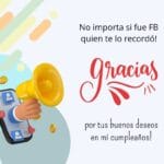 Mensaje de gratitud por las felicitaciones de cumpleaños