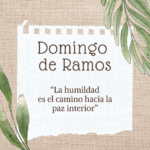 Imagen animada sobre el domingo de ramos