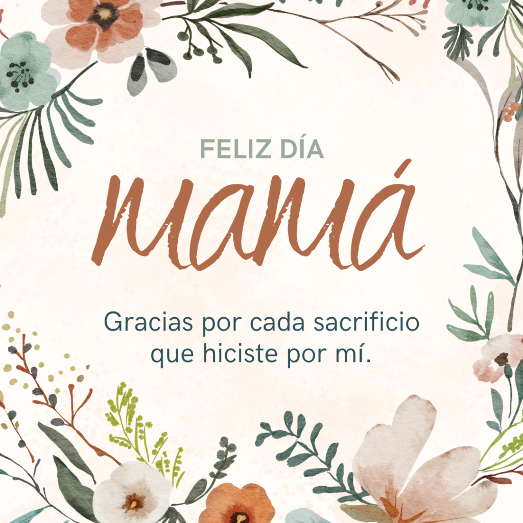 frase corta de día de la madre para compartir