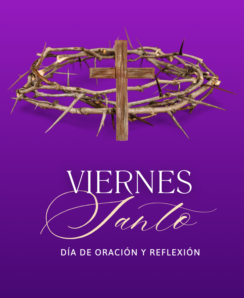 frase cristiana que invita a la oración ideal para compartir el viernes santo.