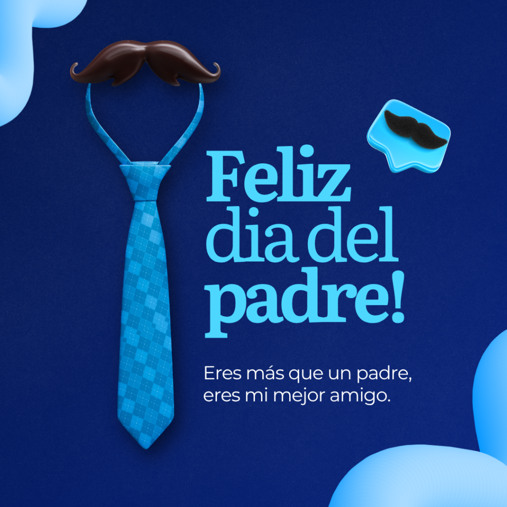 imagen día del padre con mensaje de amor para papá