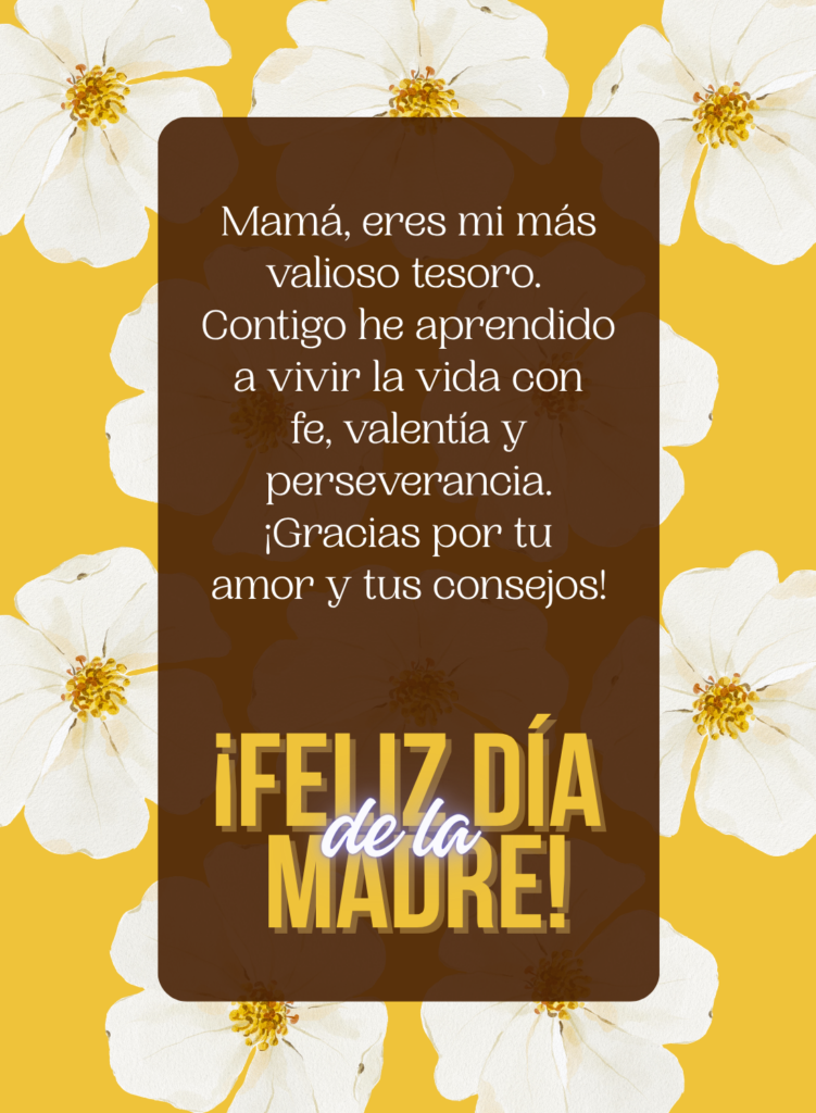 imagen para dedicar a mamá con mensaje cristiano