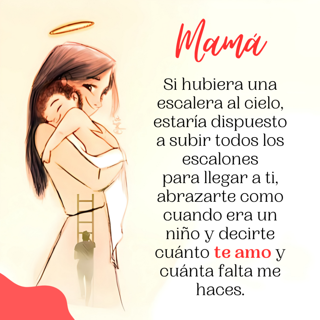 Imagen para recordar a mamá en el cielo