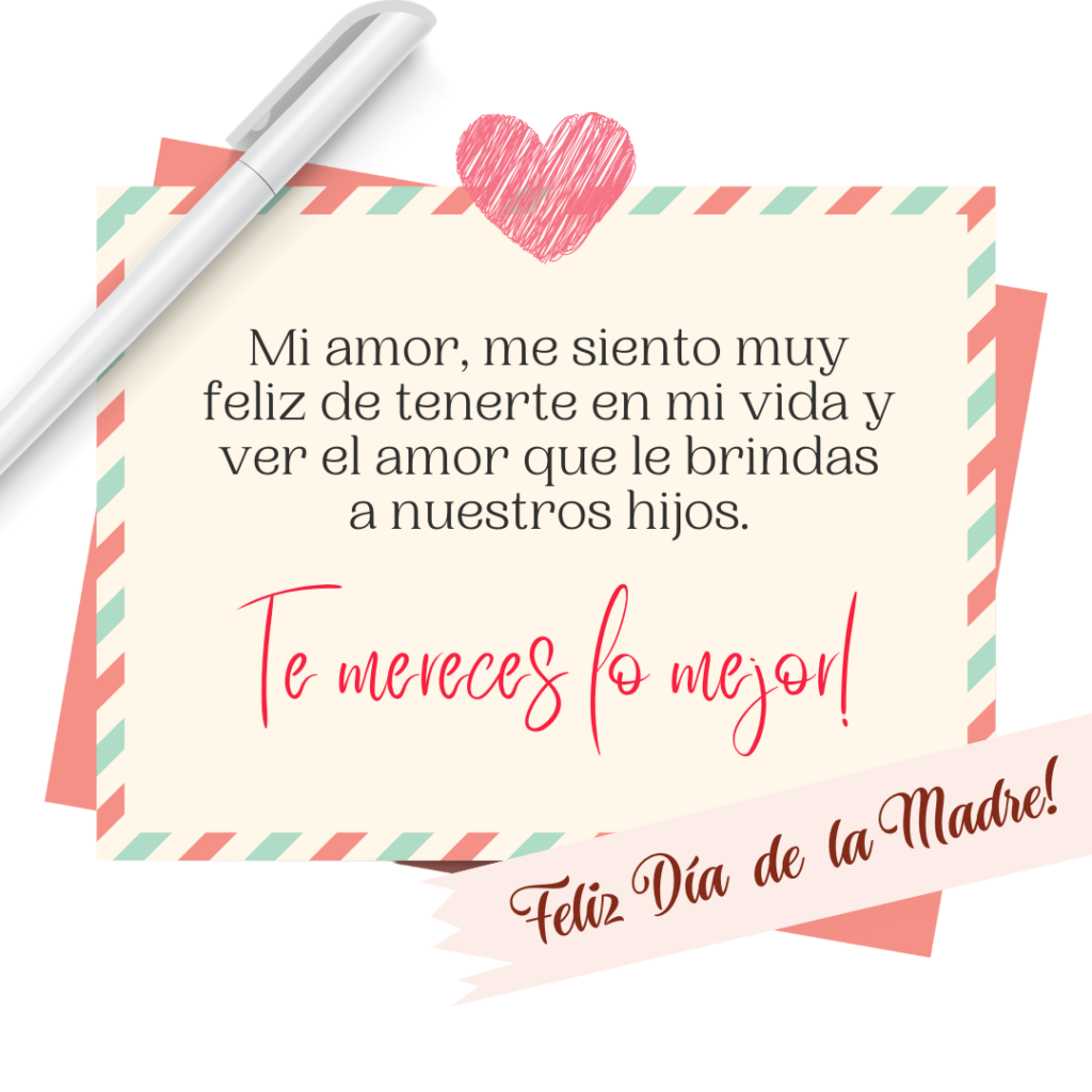 imagen con dedicatoria para mi esposa mamá