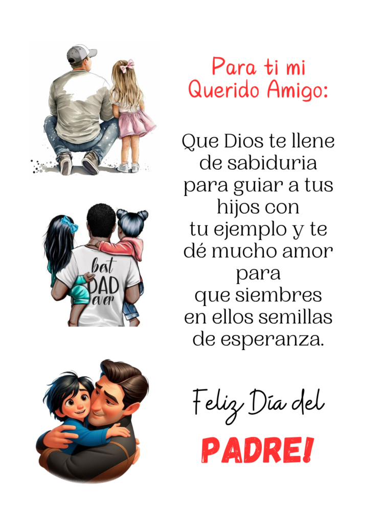 frase bonita día del padre para compartir en whatsapp a un amigo papá