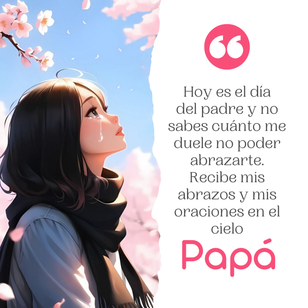 Imagen con carta de amor para un padre fallecido