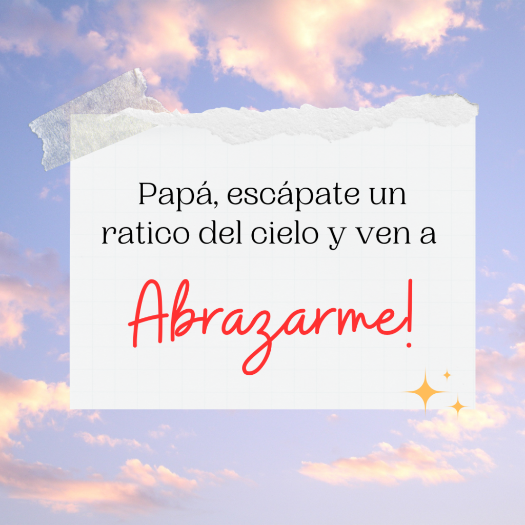 Imagen especial para dedicar a papá en el cielo