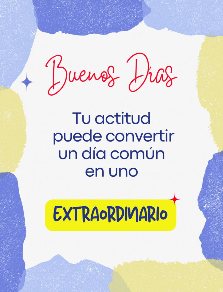 Imagen de buenos días con energía positiva para compartir con familiares y amigos.