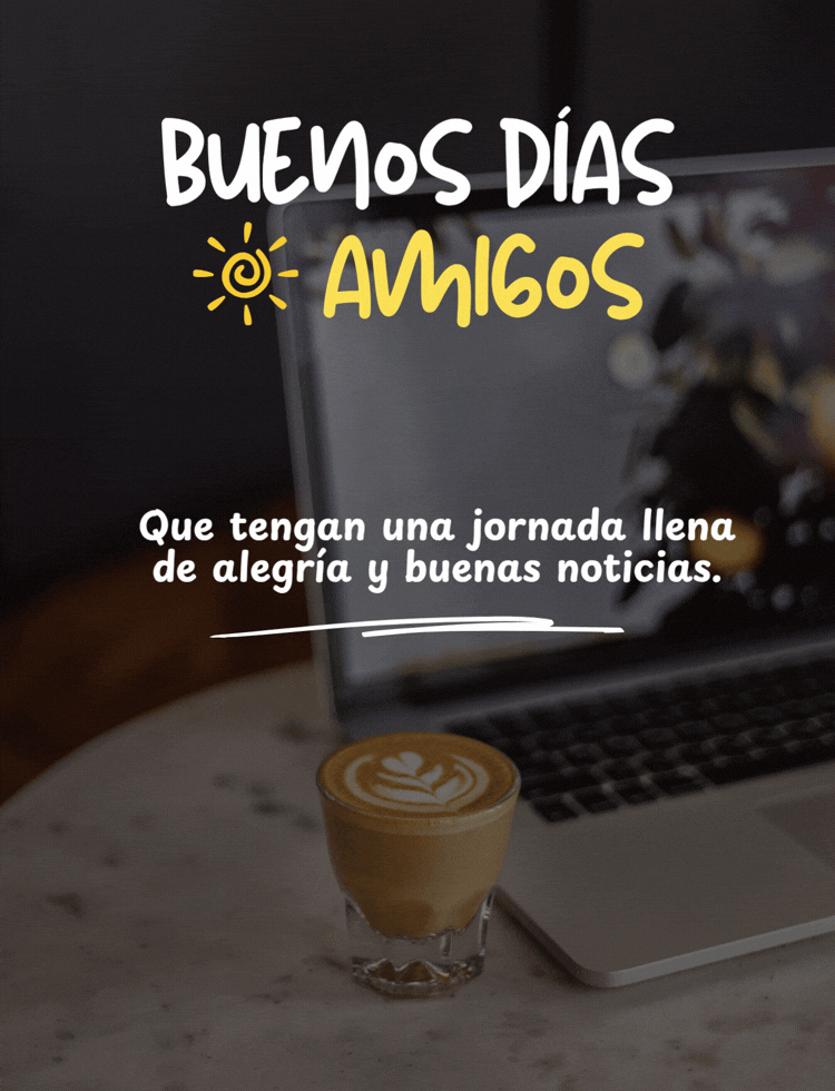 Imagen de buenos días con mensaje positivo para amigos y seres queridos.