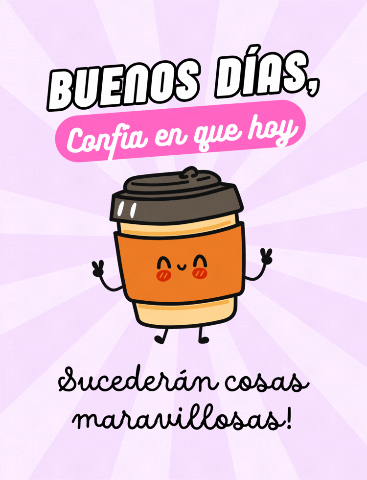 Imagen inspiradora de buenos días con un mensaje de optimismo.