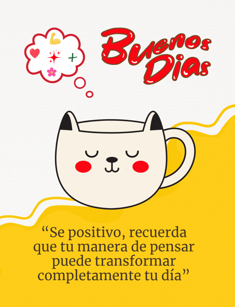Imagen con frase de buenos días para comenzar el día con optimismo.