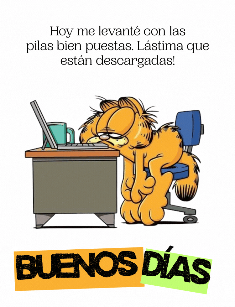 Imagen con una frase de buenos días de humor inteligente.