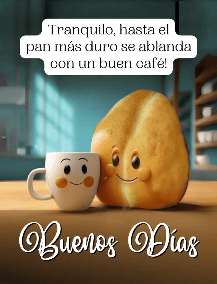 Imagen con una frase divertida de buenos días para enviar por WhatsApp.