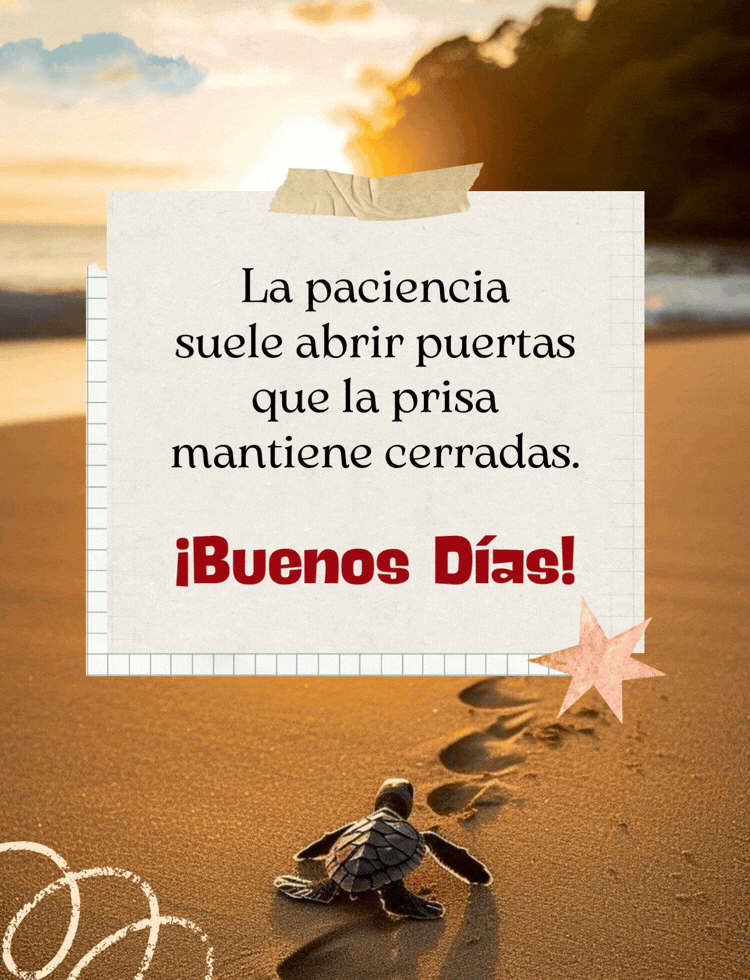 Imagen con una frase sabia de buenos días para compartir por WhatsApp.