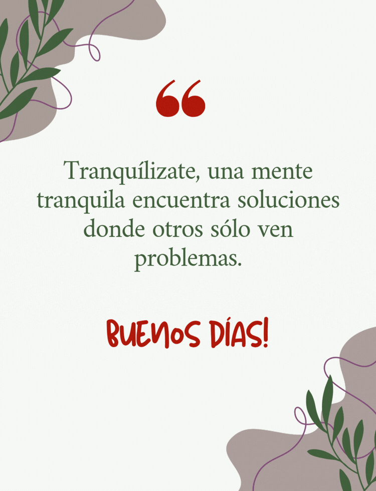 Imagen con pensamientos de buenos días llenos de sabiduría.