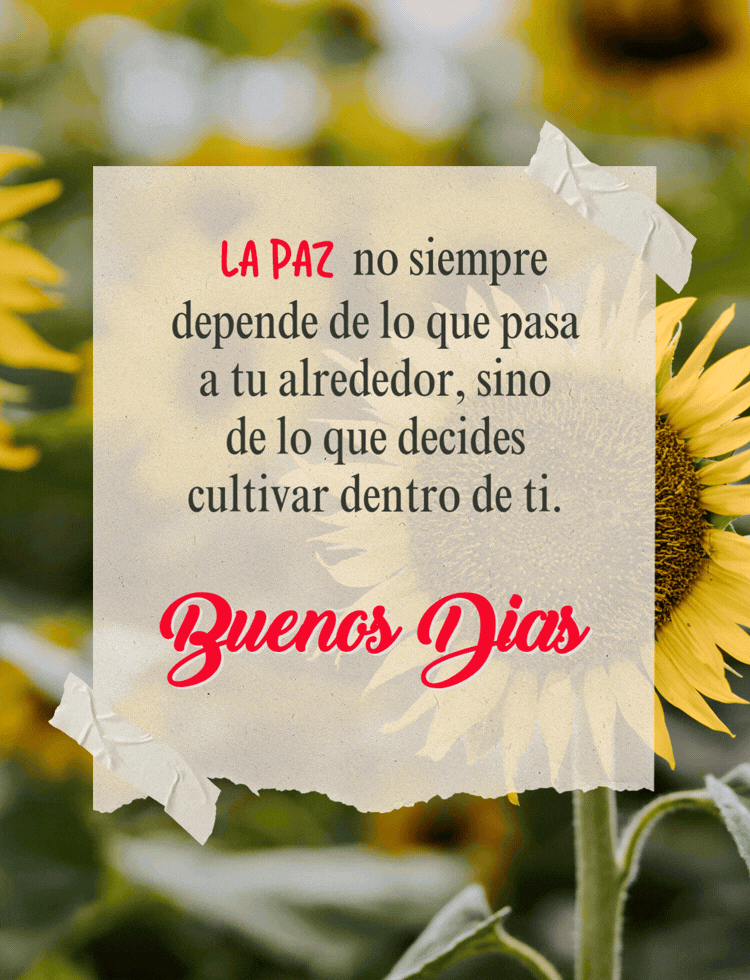 magen con reflexión de buenos días para compartir con familiares y amigos.