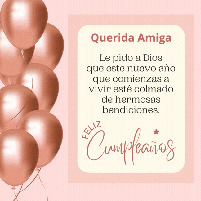 Feliz Cumpleaños amiga para compartir