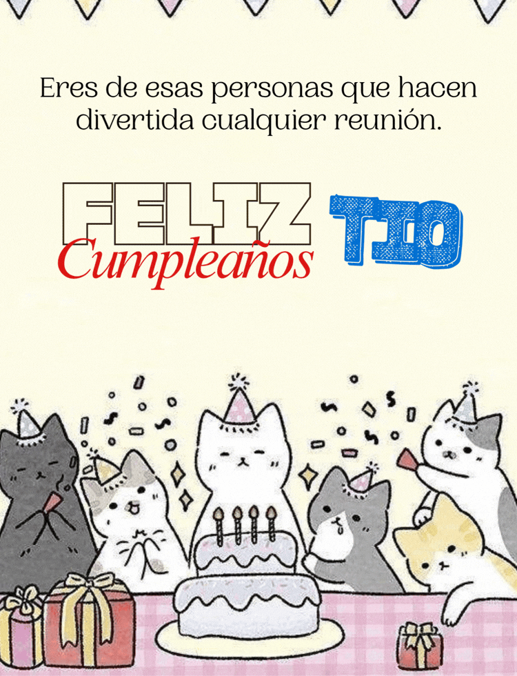 Imagen de Feliz cumpleaños tío para compartir por WhatsApp
