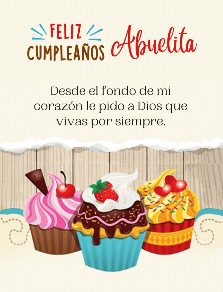 Hermoso y tierno mensaje de feliz cumpleaños para una abuelita.