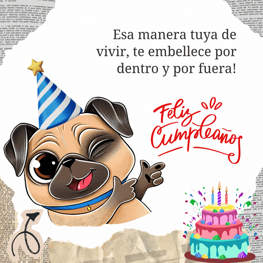 Imagen tierna con mensaje amable y divertido para compartir