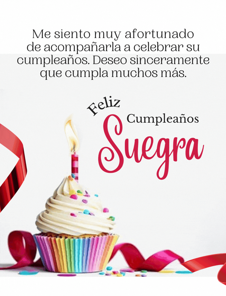 Imagen de feliz cumpleaños para la suegra para compartir por WhatsApp