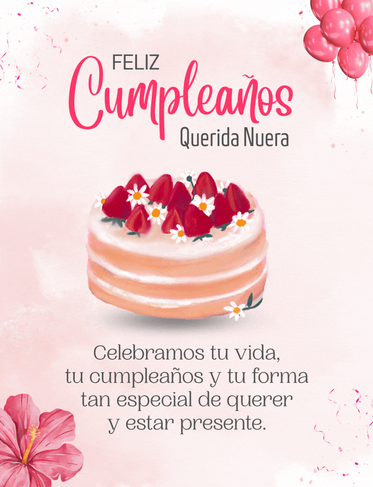 Frase de feliz cumpleaños para familia política