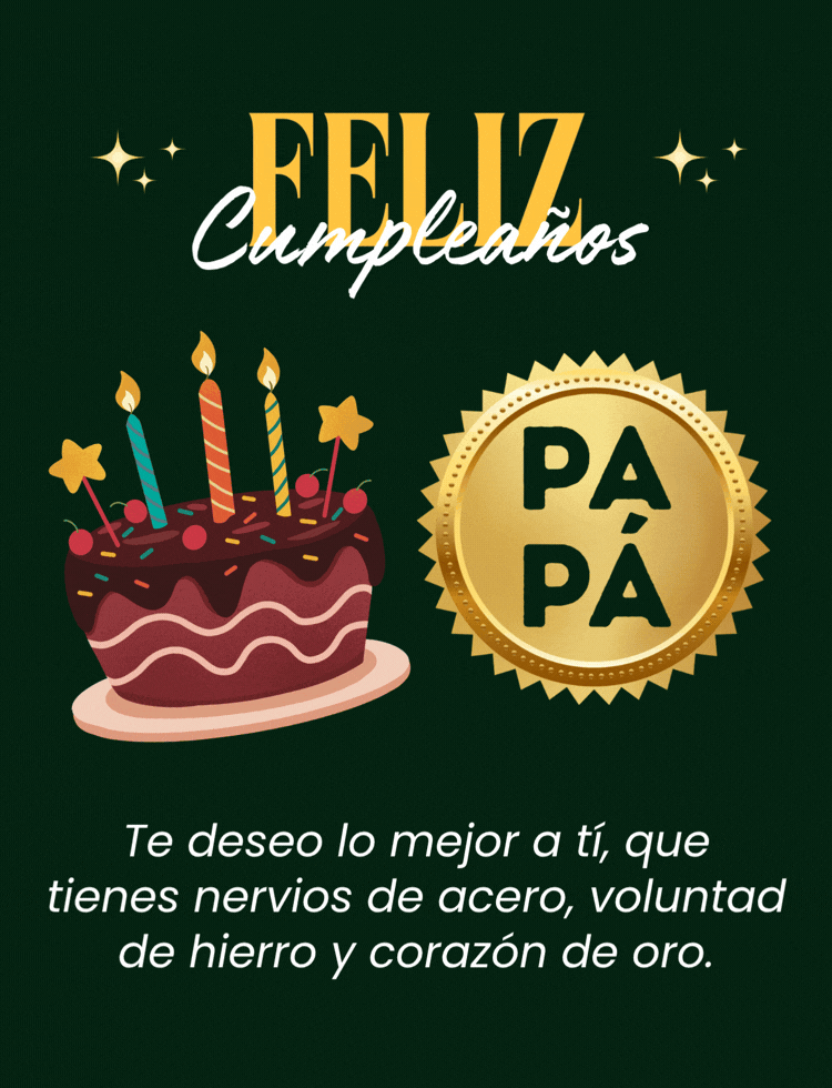Hermoso mensaje de Feliz Cumpleaños para papá