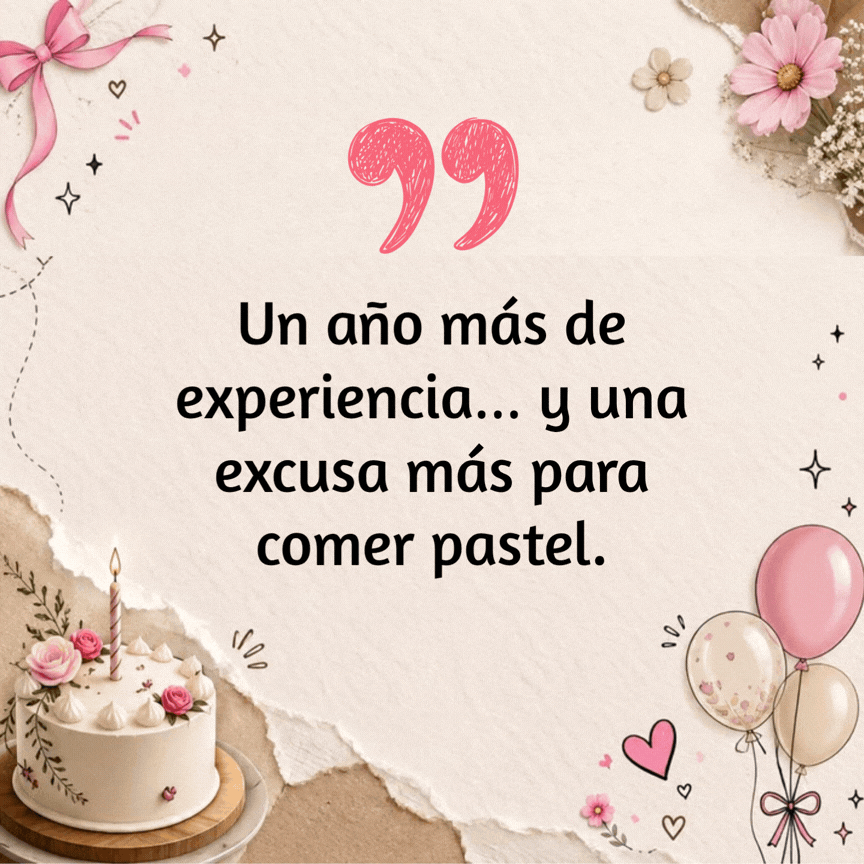 Imagen de cumpleaños propio para usar como estado en WhatsApp