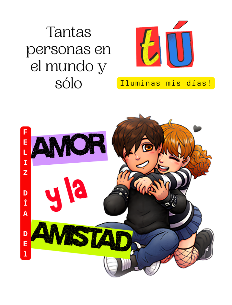 Imagen moderna para dedicar a esa persona que te gusta en el día del amor y la amistad